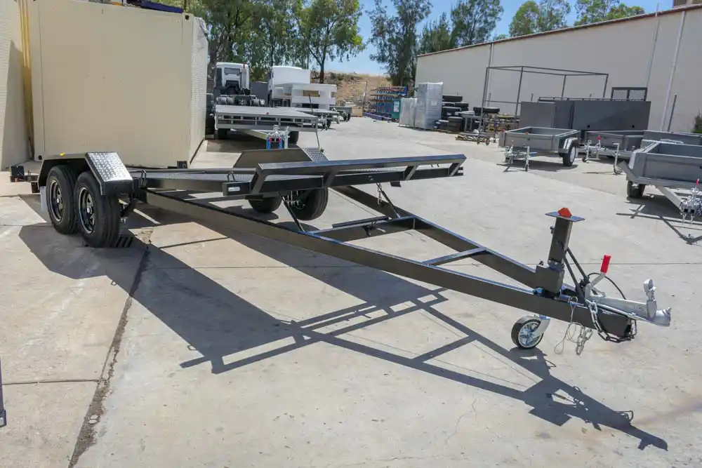 Basic Trailers gas strut manual tilt car trailer a