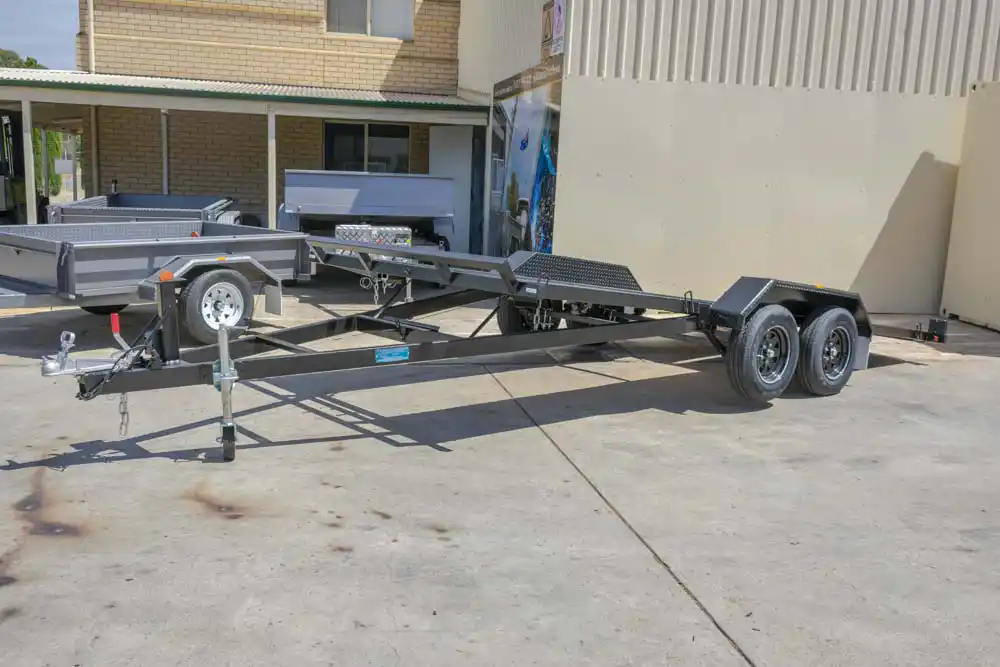 Basic Trailers gas strut manual tilt car trailer a